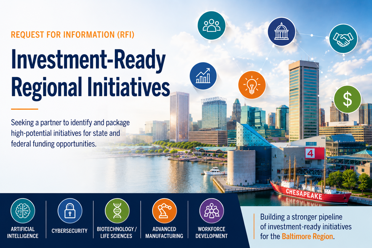Greater Baltimore Committee Issues RFI for Investment-Ready Regional Initiatives